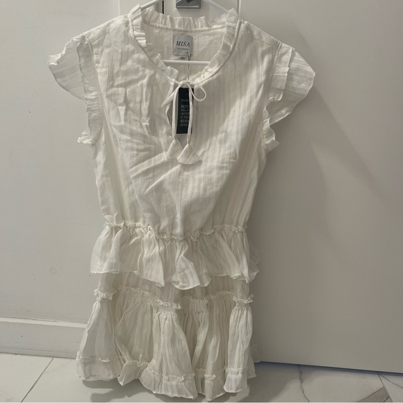 Misa Los Angeles White Lilian Dress- Size XS; New with Tags - Picture 1 of 11